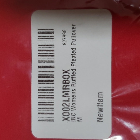 INC DRAPED-HEM TOP women's pullover blouse 👚 M - Picture 4 of 4